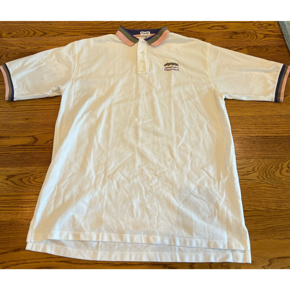 Ping Golf Polo Shirt Mens Size XL Short Sleeve Embroidered Sterling Bluff